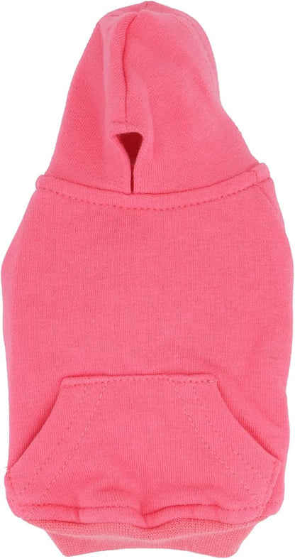 LOPHIPETS Lightweight Cotton Hoodie for Small Dogs – Hooded Sweatshirt for Chihuahuas Puppy and Toy Breeds-Pink/XS