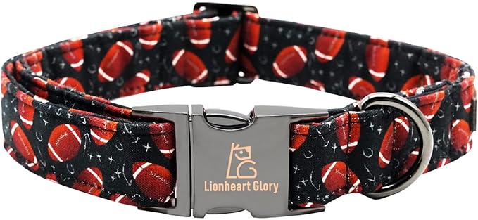 Lionheart glory Dog Collar Rugby Print Dogs Collar