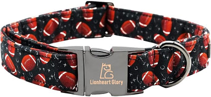 Lionheart glory Dog Collar Rugby Print Dogs Collar