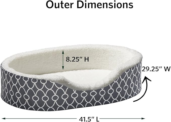 MidWest Homes for Pets Orthoperdic Egg-Crate Nesting Pet Bed w/ Teflon Fabric Protector