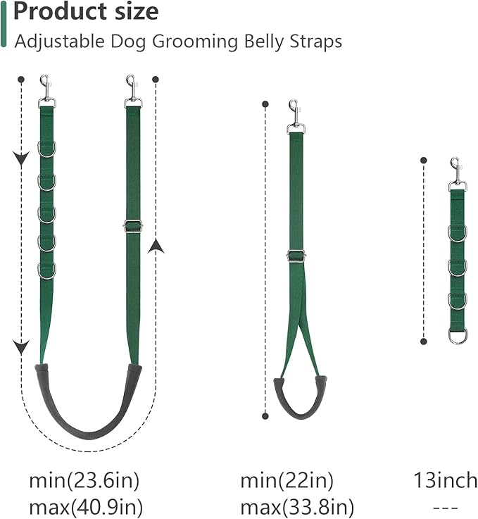 TopLove Dog Grooming Belly Straps Dog Grooming Loops