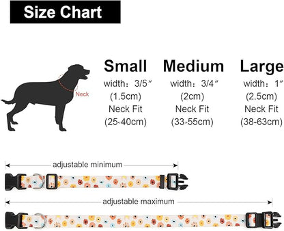 Adjustable Dog Collar with Patterns