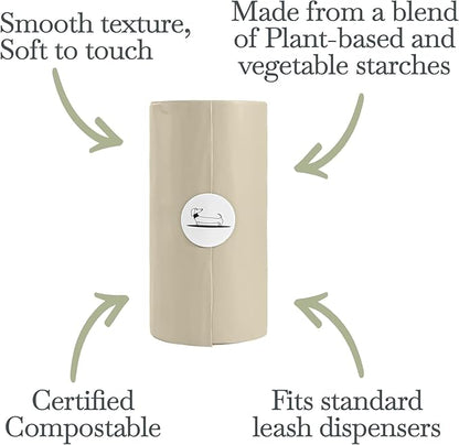 100% Certified Home Compostable and Biodegradable Dog Poop Bags D6400 & 13432 Compliant 270 Bags 18 x