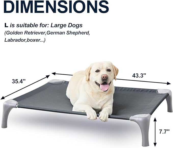 Elevated Dog Bed for Large Dogs
