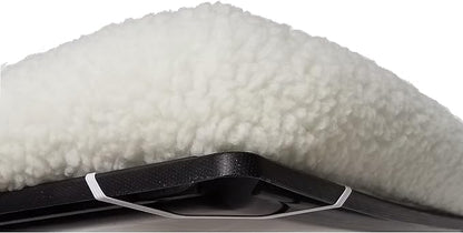 MidWest Homes for Pets Bolster Dog Bed 48L-Inch White Fleece Dog Bed w/ Comfortable Bolster 48-Inch Dog