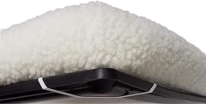 MidWest Homes for Pets Bolster Pet Bed for Dogs & Cats 54L-Inch White Fleece Dog Bed or Cat Bed w/ Comfortable Bolster 54-Inch Dog