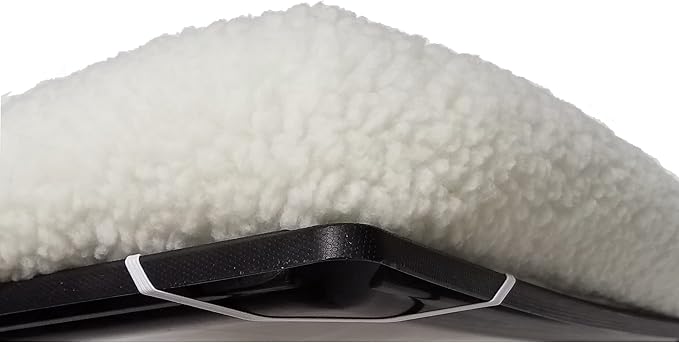 MidWest Homes for Pets Bolster Fleece Pet Bed for Dog And Cats 24L-Inch White w/ Comfortable Bolster 24-Inch Dog 1-Year Warranty