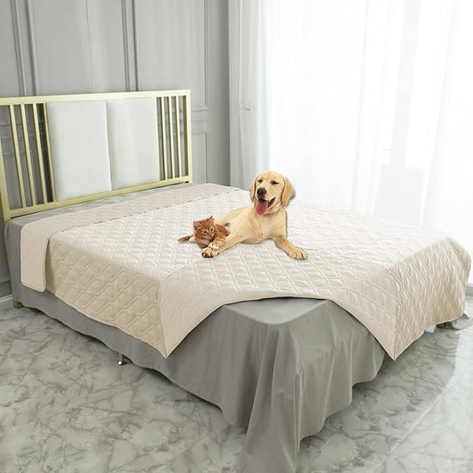 Ameritex Waterproof Blanket Reversible Dog Bed Cover Pet Blanket for Furniture Bed Couch Sofa