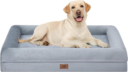 Orthopedic Washable Large Dog Bed: XLarge Dog Bed Bolster Waterproof