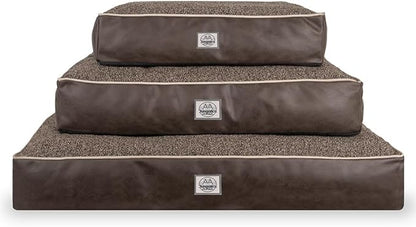 Memory Foam Dog Bed for Medium Dogs- Waterproof Dog Bed Mat with Removable Washable Cover