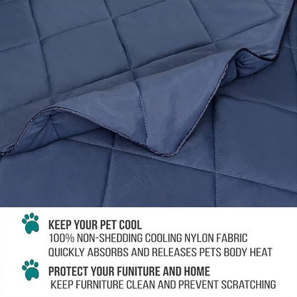 PetAmi Premium Cooling Dog Blanket 60x80, Navy
