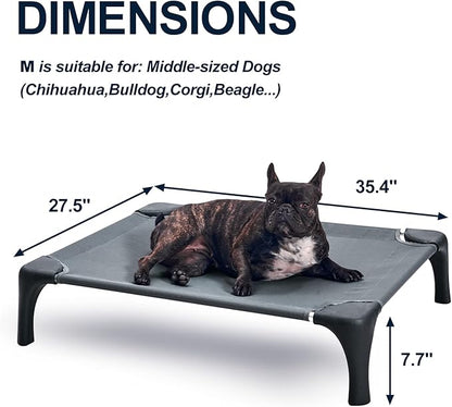 Elevated Dog Bed for Medium Dogs 150lbs, Durable