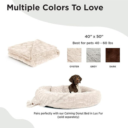 Best Friends by Sheri Calming Cat and Dog 60 lbs 40"x50" Oyster