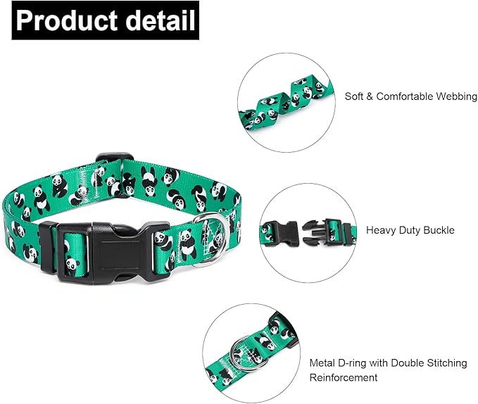 Adjustable Dog Collar with Patterns