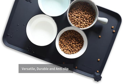 Hoki Found L Silicone Pet Food Mats Tray