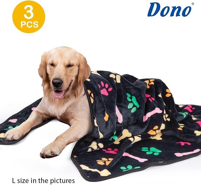 Dono 1 Pack 3 Dog Blankets for Small Dogs (40 * 30")