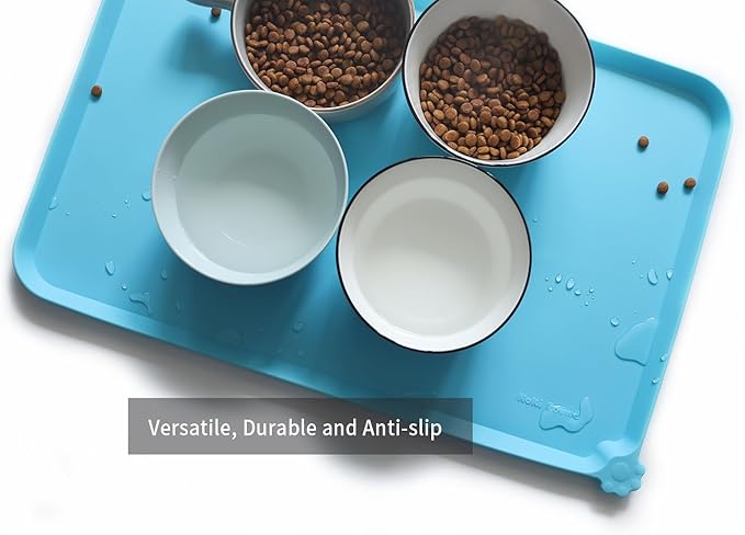 Hoki Found L Silicone Pet Food Mats Tray