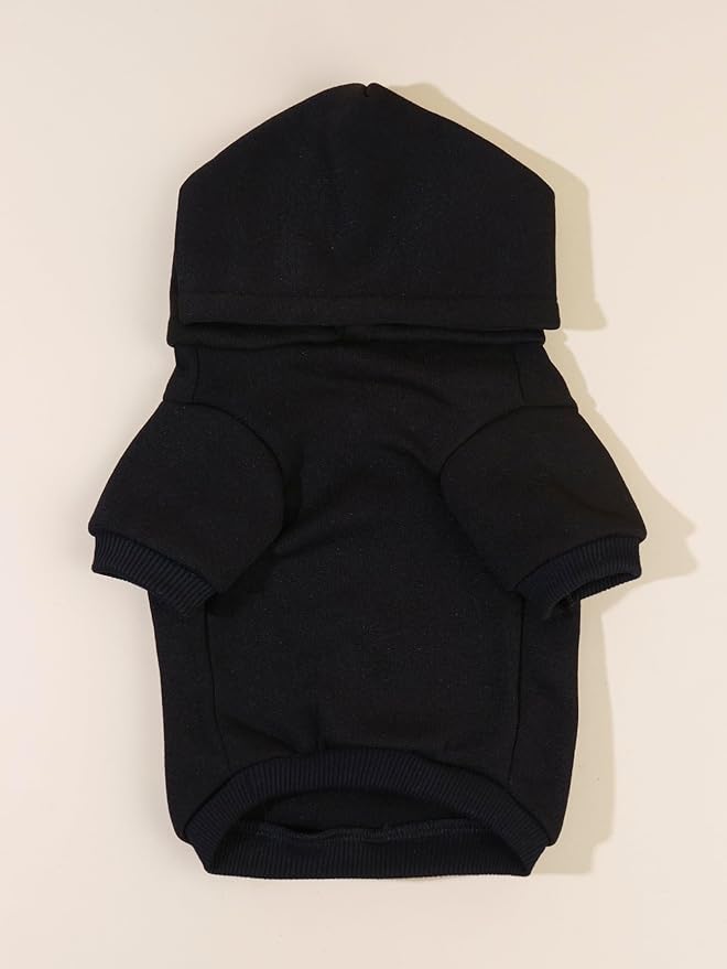 QWINEE Cartoon Bear Print Cat Hoodie Breathable Stretchy