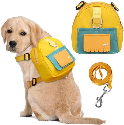 Dog Backpack Harness with Leash