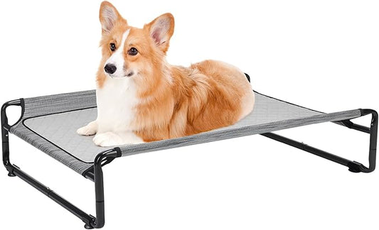 Veehoo Elevated Dog Bed with Washable Dog Pee Pads 100% Waterproof CWC2201CCP