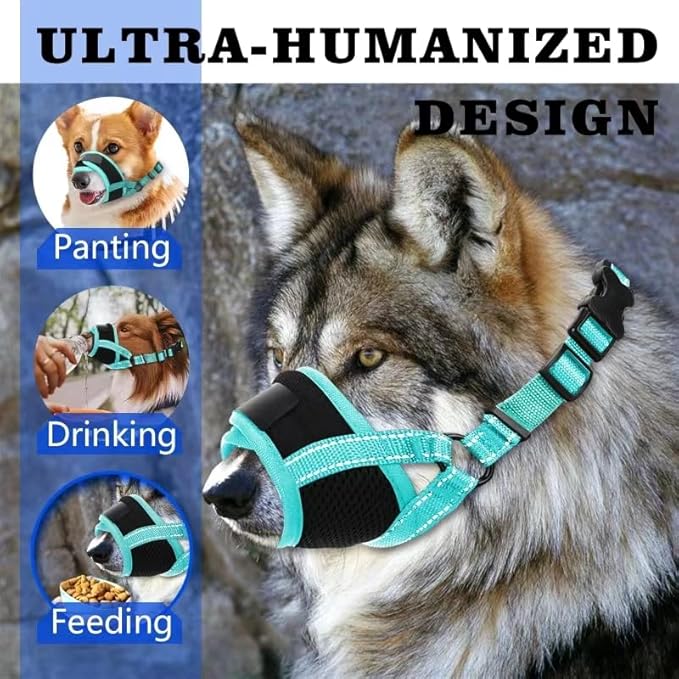 Dog Muzzle (Circumference:5.3''-7.5''in))