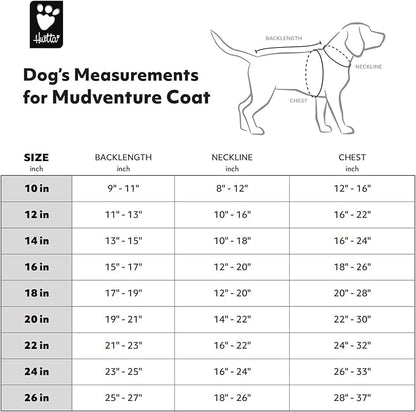 Hurtta Mudventure ECO Dog Coat 10 in