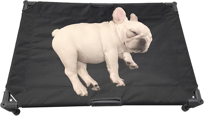 Love&go Elevated Dog Bed with Metal Frame (Medium-29.9x19.5x5.5 inch,