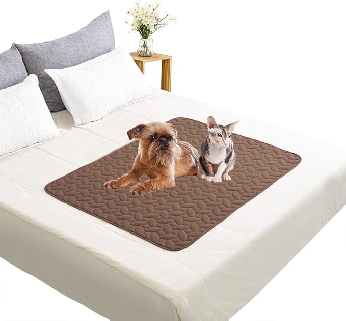 Ameritex Pet Bed Cover Dog Bed Blanket for Sofa and Furniture Waterproof New Pattern Design (40x50 Inch, Chocolate)