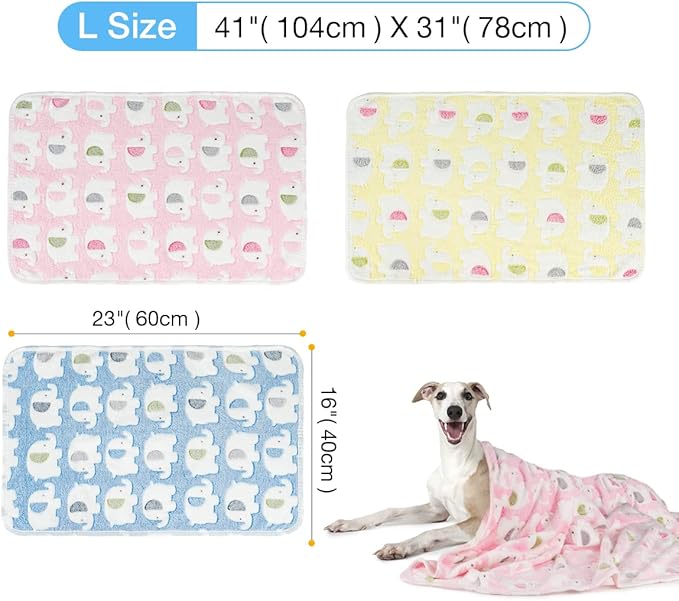 Pet Soft 1 Pack 3 Blankets Pet Blankets for Dogs 3L)