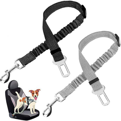 Dog Seat Belt with Elastic Bungee Buffer