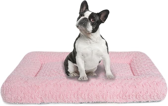 Dog Beds Crate Pad for Medium (29"x21"Pink)