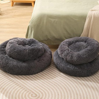 Donut Dog Bed Cat Bed Fluffy Calming Pet 3Kg Pet