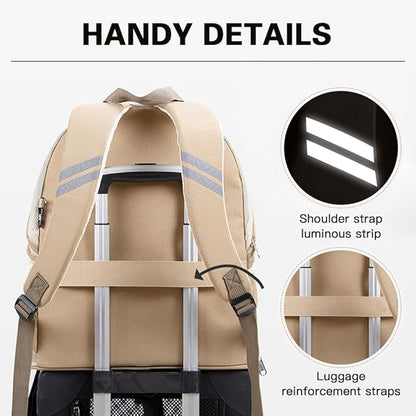 La La Pet® Expandable Pet Carrier Backpack Folding Pet Tent Pet Travel Carrier Cat Travel Backpack Puppy Carrier Backpack Kitten Backpack Carrier for Indoor Outdoor Use Khaki