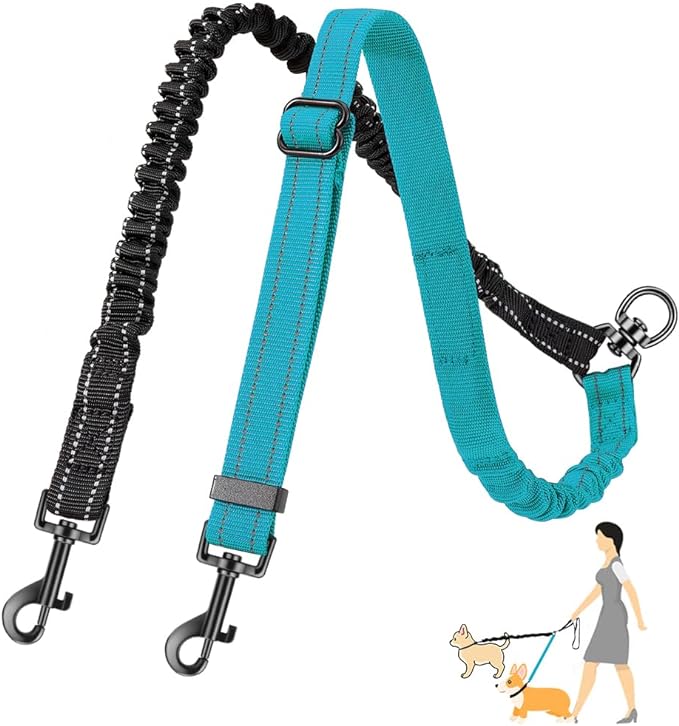 Two Dog Lead 2 in 1 Upgraded