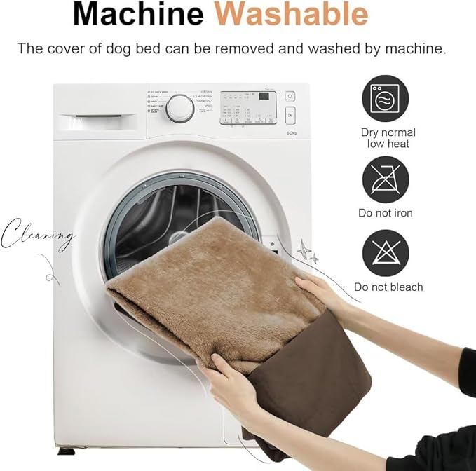 Large Dog Bed Orthopedic Washable: Beds Bolster XL Bed Large Big Dogs Memory Foam Couch Sofa Waterproof with Removable Cover