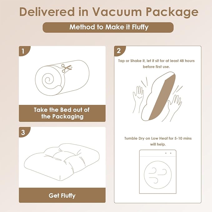 EHEYCIGA Fluffy Dog Crate Pad