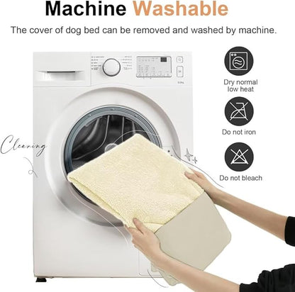 Large Dog Bed Orthopedic Washable: Jumbo Dog Bed Bolster Extra Large Dogs Egg Crate Foam Sofa Couch Waterproof Removable Cover