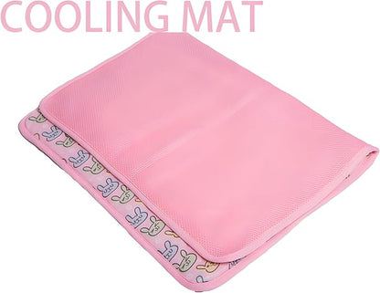 DELIFUR Dog Cooling Mat- Pet Cooling Mat Outdoor for Dogs Self Cooling Pad for Small Medium Dog Machine Washable (Large