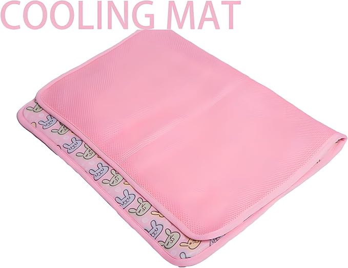 DELIFUR Cat Cooling Mat- Pet Cooling Mat Outdoor for Dogs Self Cooling Pad for Cat Puppy Small Dog Machine Washable (Medium