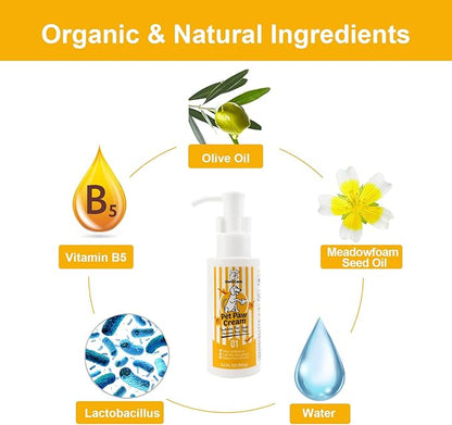 Dog Paw Pad Balm, All-Natural Cat and Dog Paw Cream and Lotion, Protects, Heals, Moisturizes & Soothes Dry Cracked Paws and Nose, Dog Paw Protector Lick Safe, 3.4 Oz