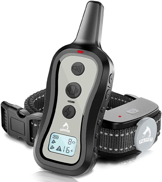PATPET Dog Training Collar Shock Collar with Remote 3 Training 1000 ft