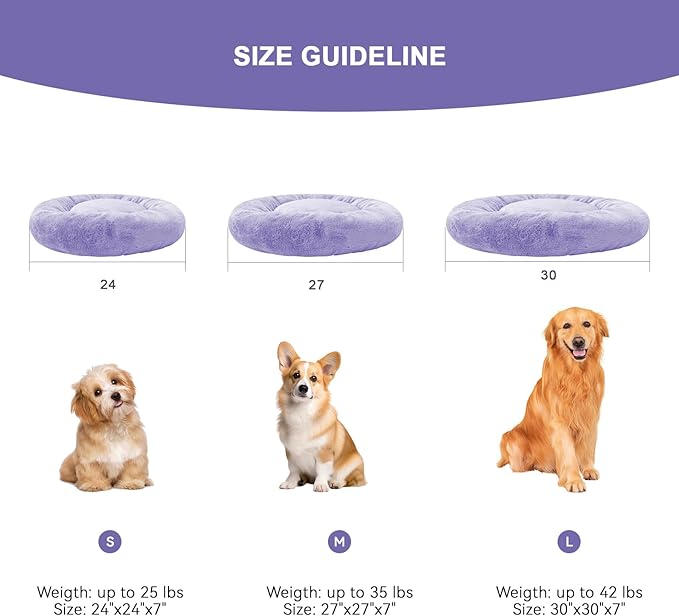 Dog Bed for Small Medium Dogs 24 inch