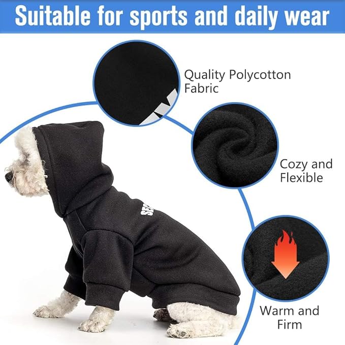 SCENEREAL Security Dog Hoodie Sweaters for Small Medium Large Dogs