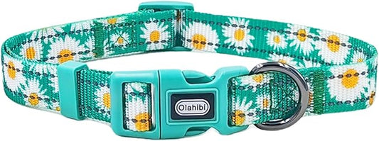 Floral Pattern Dog Collar