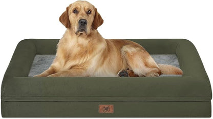 Orthopedic Washable Large Dog Bed: Large Dog Bed Bolster Waterproof
