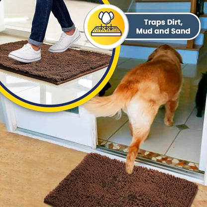Muddy Mat® AS-SEEN-ON-TV Highly Absorbent Microfiber Door Mat and Pet Rug 59"X35"