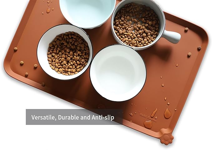 Hoki Found L Silicone Pet Food Mats Tray