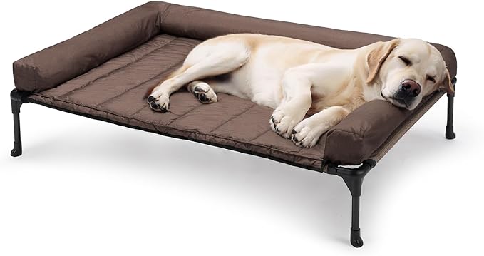 Veehoo Cooling Elevated Dog Bed + Waterproof Removable Pillow-Top Mat CWC2331B