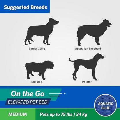 Coolaroo On The Go Cooling Elevated Dog Bed