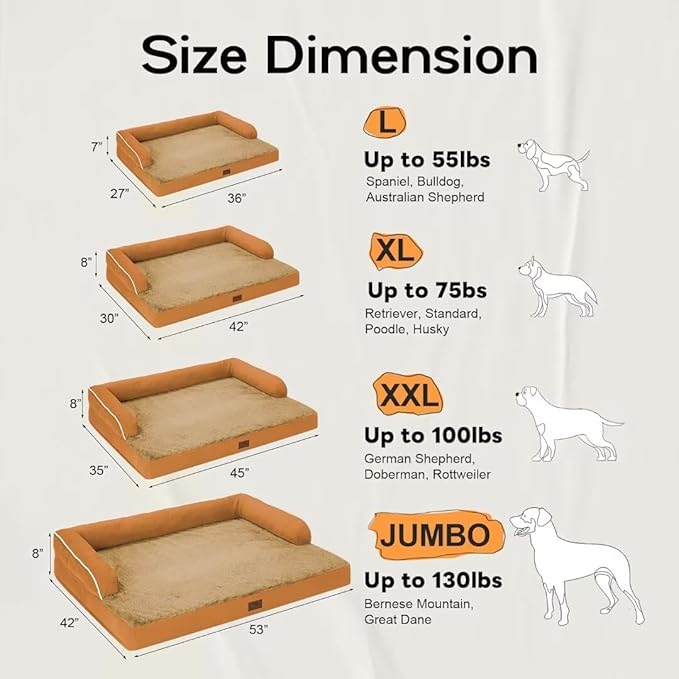 Large Dog Bed Orthopedic Washable